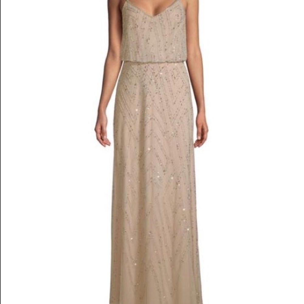 Adrianna Papell Sequined Gown